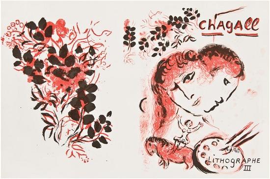 Appraisal: Marc Chagall - Chagall Lithographe III Cover Page M print