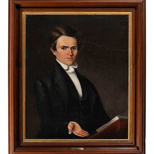 Appraisal: David Gilmore Blythe American - Portrait of Reverend Isaac Francis