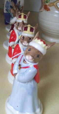 Appraisal: A Royal Doulton Bunnykins Royal Family including two King Johns