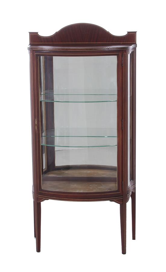 Appraisal: Hepplewhite style inlaid curio cabinet circa H W D Provenance