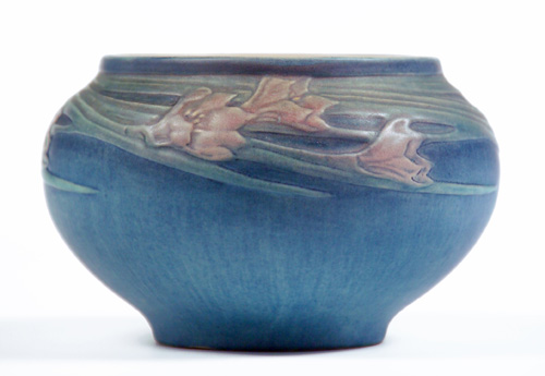 Appraisal: NEWCOMB COLLEGE Squat vessel carved by A F Simpson with