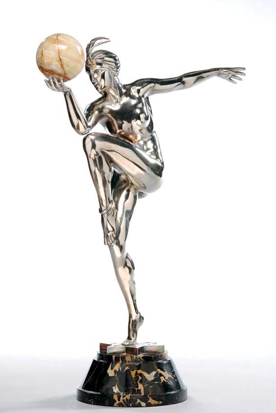 Appraisal: ART DECO STELLA BY GUIRAUD RIVIERE Art Deco sculpture entitled