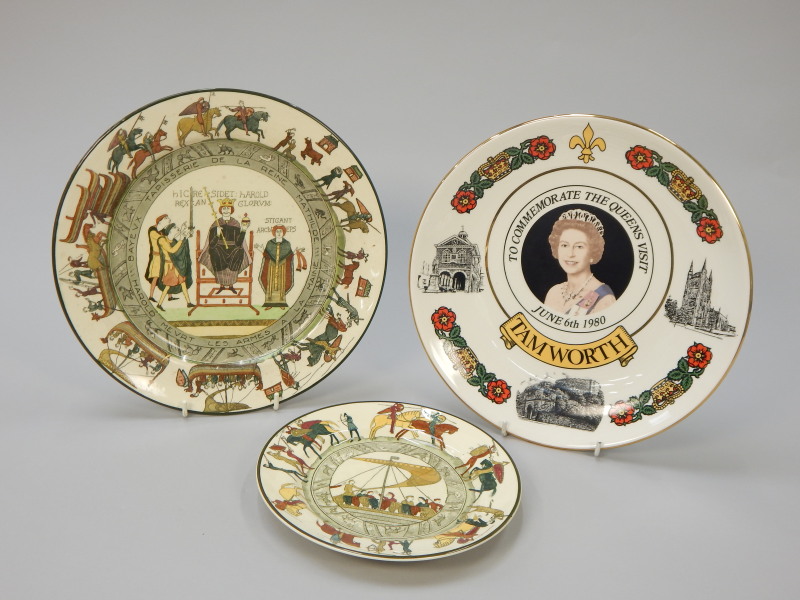 Appraisal: Three decorative plates to include two Royal Doulton Battle of