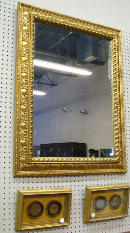 Appraisal: Traditional style decorator wall mirror size as framed '' x