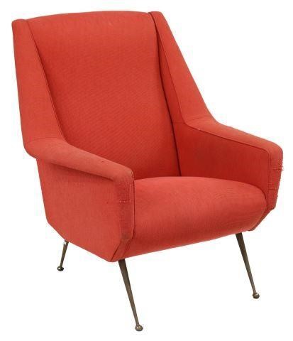 Appraisal: Italian mid-century modern armchair in the manner of Giovanni Nino