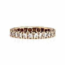 Appraisal: An ct gold all around diamond eternity ring set with