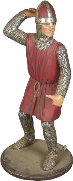 Appraisal: ' Roman Soldier In Armor Statue Made of a hollow