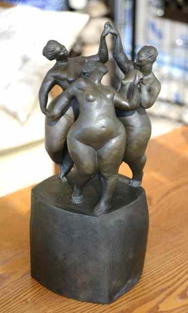 Appraisal: JOANNA MALLIN-DAVIS 'The Three Graces' standing on a cubic plinth