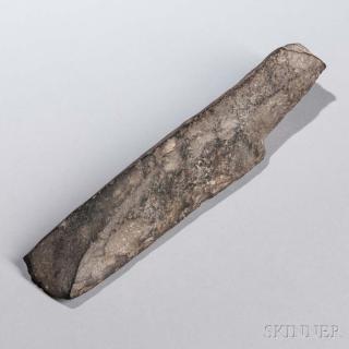 Appraisal: Society Islands Stone Adze Blade excavated lg in Provenance Acquired