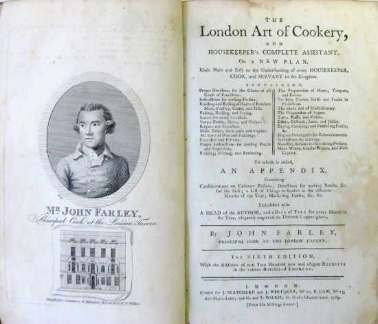 Appraisal: COOKERY Farley John The London Art of Cookery and Housekeeper's