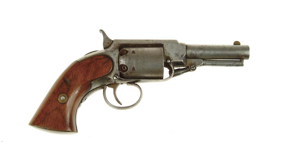 Appraisal: JAMES WARNER PERCUSSION POCKET REVOLVER Cal SN nd model st