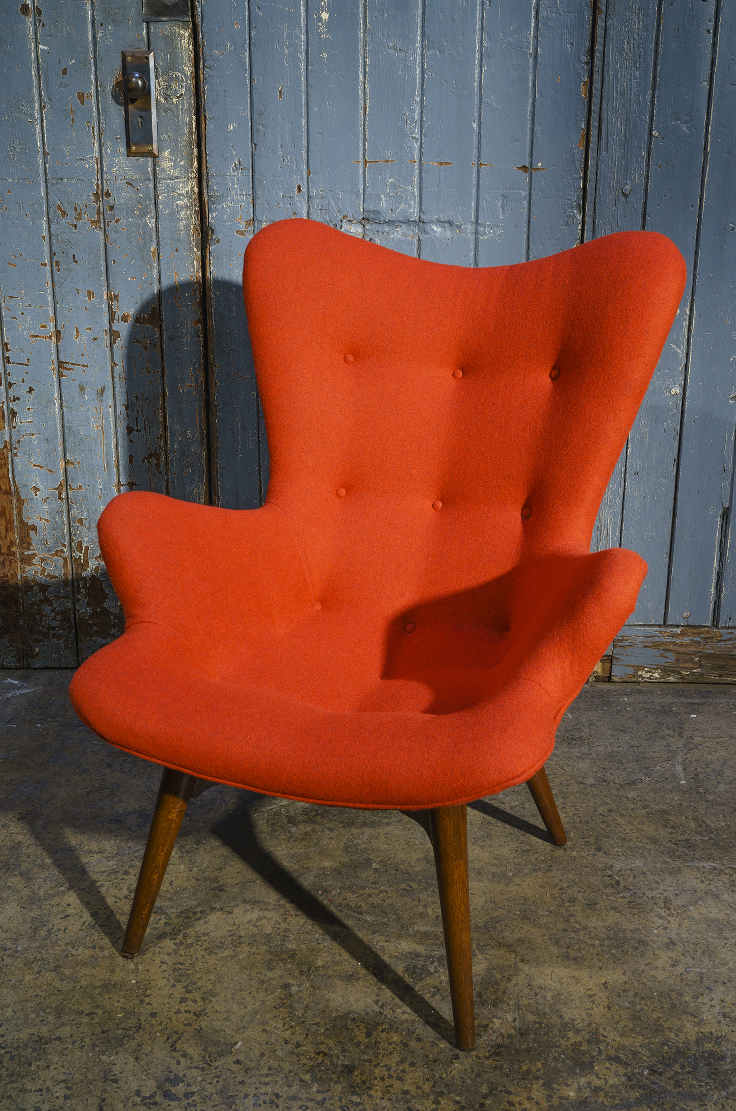 Appraisal: A s AUSTRALIAN GRANT FEATHERSTON R CONTOUR CHAIR Upholstered in