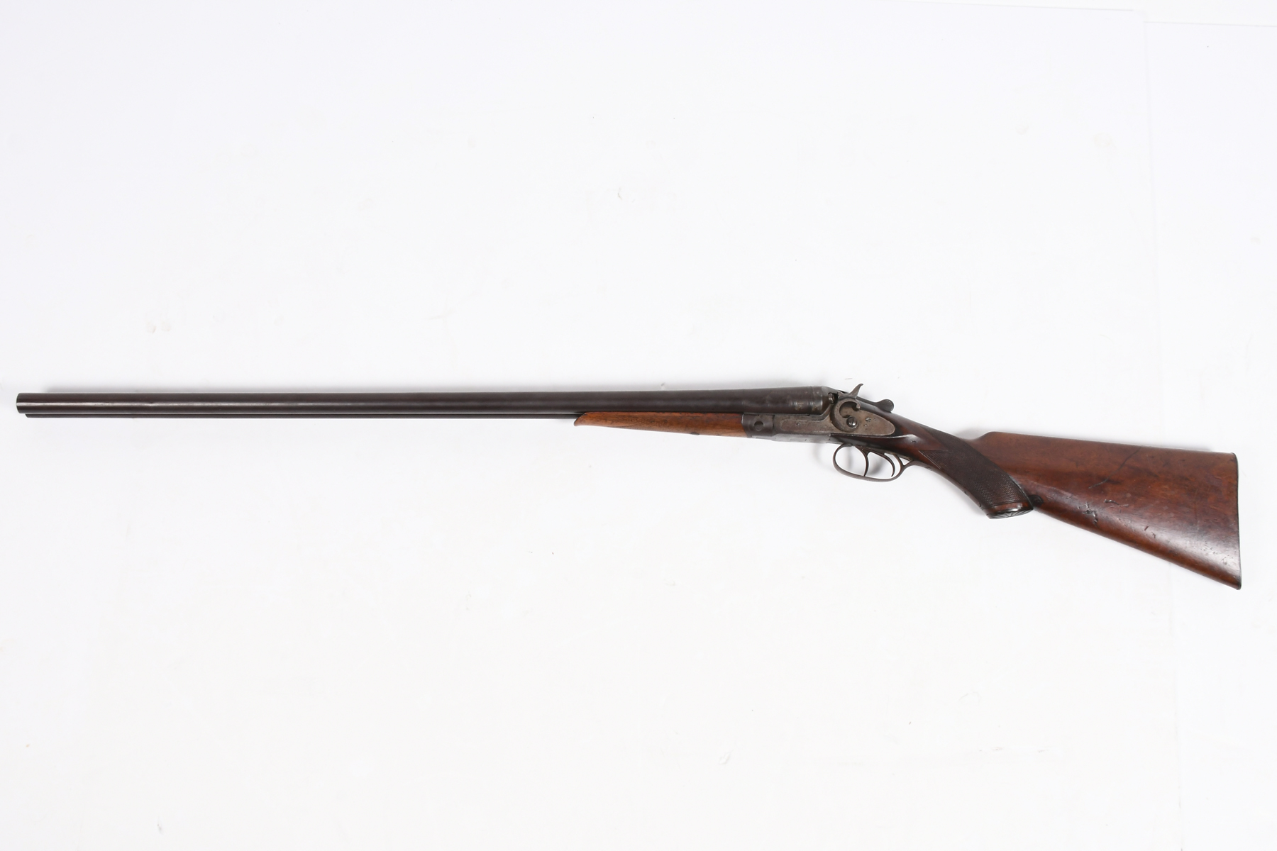 Appraisal: ENTERPRISE ARMS TH CENTURY DOUBLE BARREL PERCUSSION SHOTGUN Barrell is