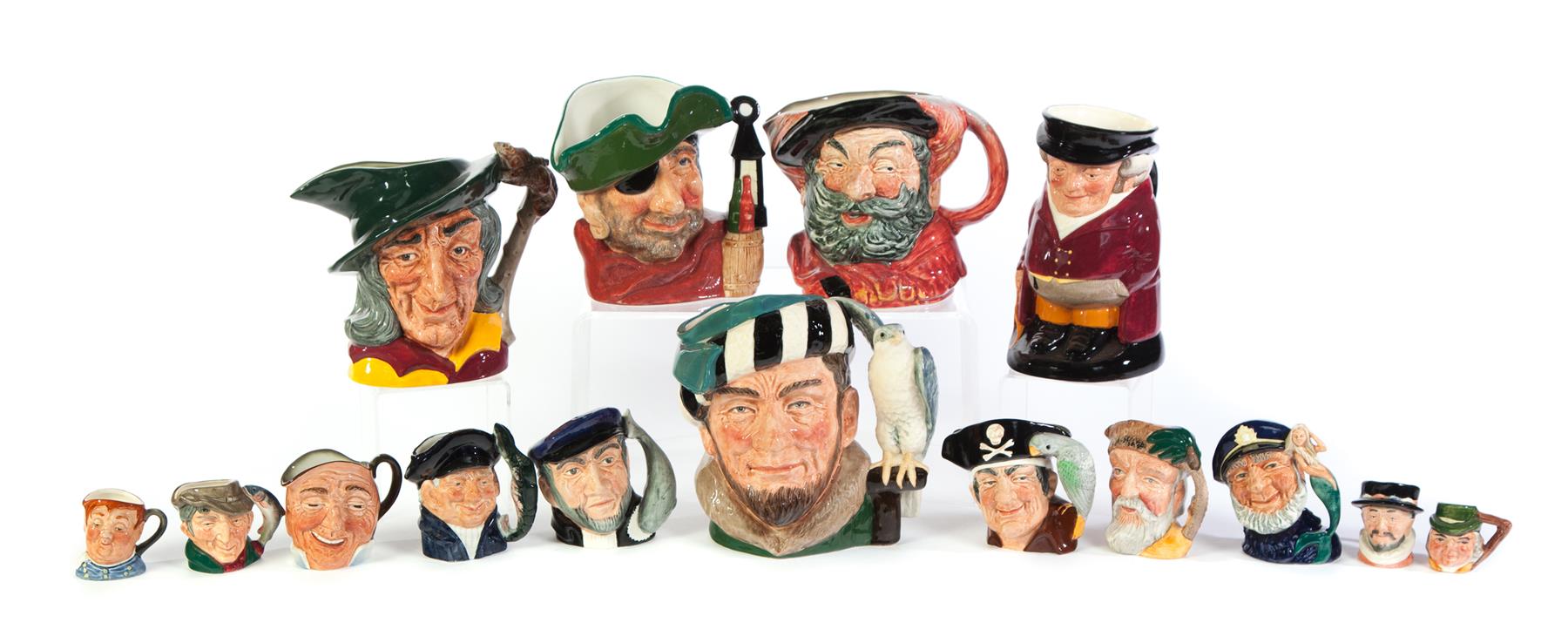 Appraisal: SMALL COLLECTION OF ROYAL DOULTON CHARACTER MUGS England nd half-