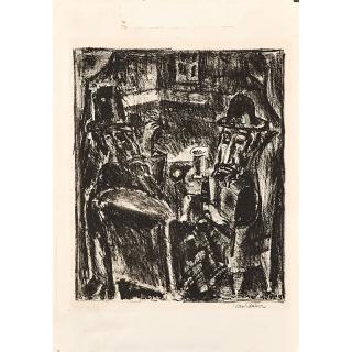 Appraisal: MAX WEBER American Two works Sabbath - lithograph and Invocation