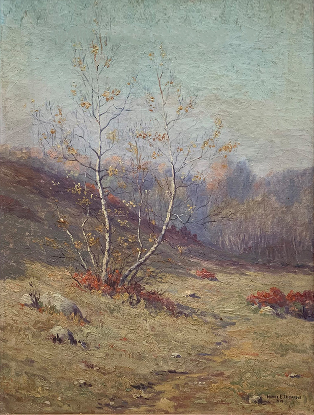 Appraisal: DICKINSON Mabel American - Autumnal Landscape Oil Canvas '' x