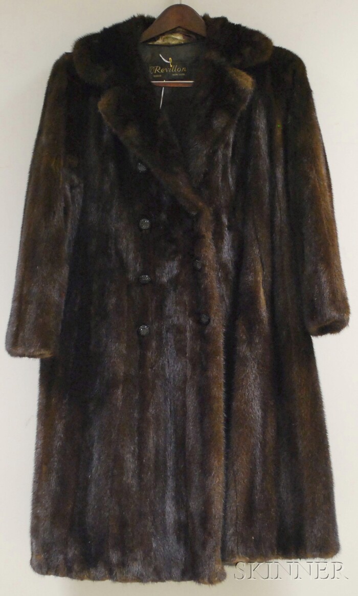 Appraisal: Lady's Mid-length Mink Coat Revillon for Saks Fifth Avenue labeled