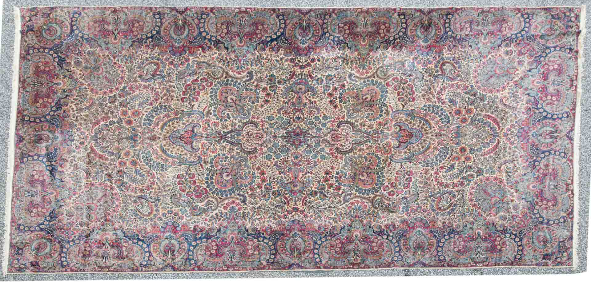 Appraisal: Semi-antique Lavar Kerman carpet Approximately x Persia circa Condition Good