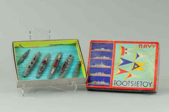 Appraisal: TOOTSIETOY NO NAVY SET Nice boxed set includes six assorted