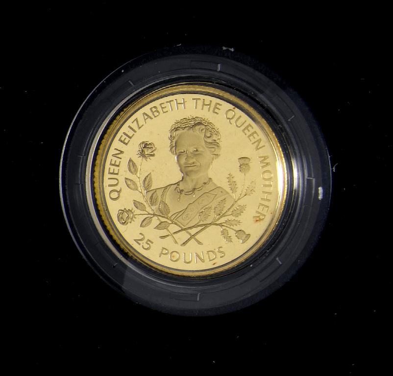 Appraisal: GUERNSEY GOLD CT PROOF TWENTY FIVE POUNDS cased g