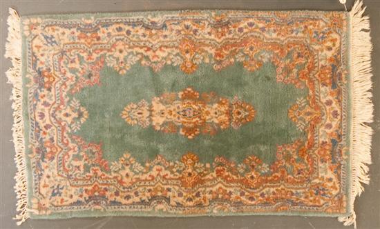 Appraisal: Kerman medallion rug Iran circa x