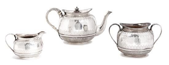 Appraisal: An English Silver Tea and Coffee Service Elkington Birmingham comprised