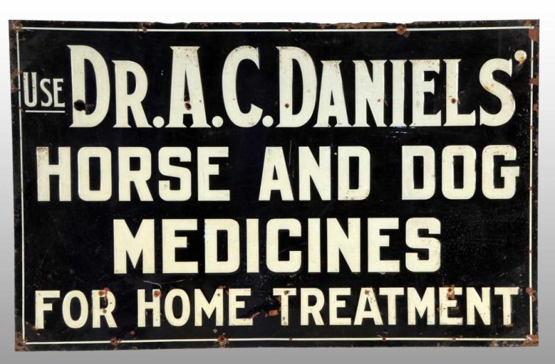 Appraisal: Embossed Tin Dr Daniel's Medicine Sign Description s to s