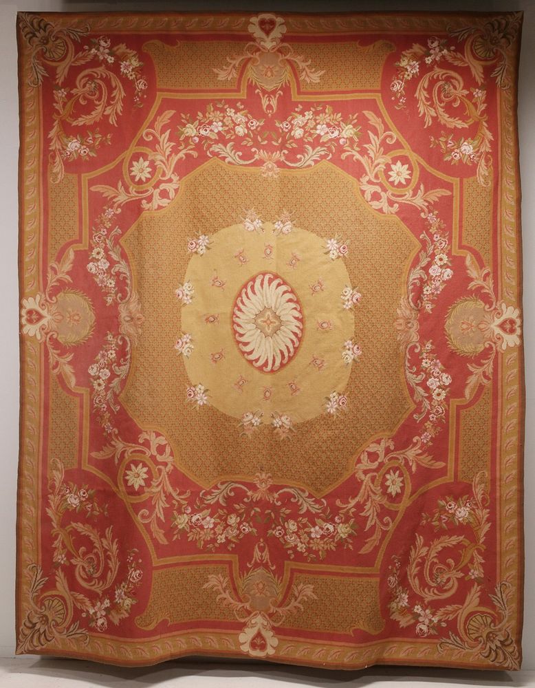 Appraisal: A TH CENTURY FRENCH STYLE NEEDLEPOINT RUG X The Savonnerie