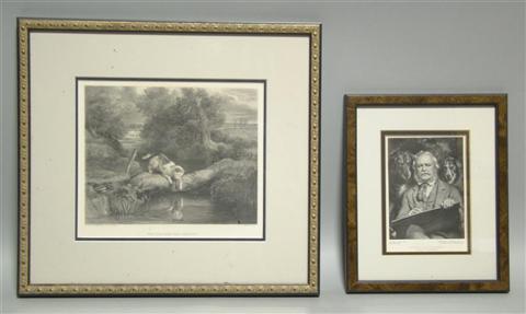 Appraisal: EDWIN HENRY LANDSEER BRITISH - GROUP OF FIVE PRINTS Framed