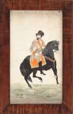 Appraisal: SMALL WATERCOLOR OF FAMOUS CONFEDERAT DICK MORGAN OF THE VIRGINIA