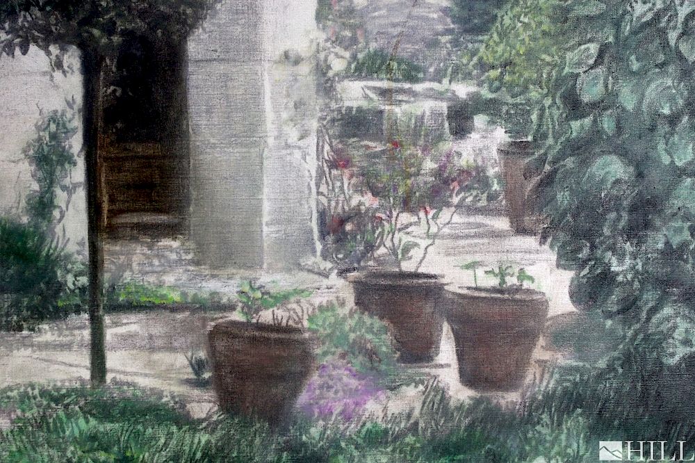 Appraisal: Piet Bekaert - Belgium Garden Oil Painting Piet Bekaert Belgian