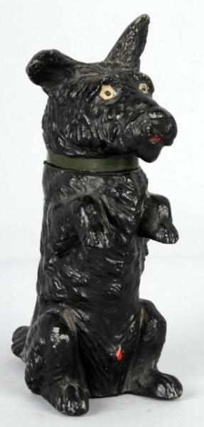 Appraisal: Sitting Up Scottie Lighter Description Spelter Marked Austria Patentang Head