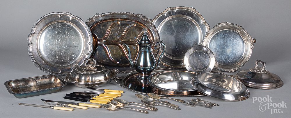 Appraisal: Group of silver plate Group of silver plate Condition Expected