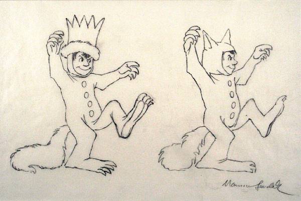 Appraisal: A Maurice Sendak preliminary drawing of the character Max from