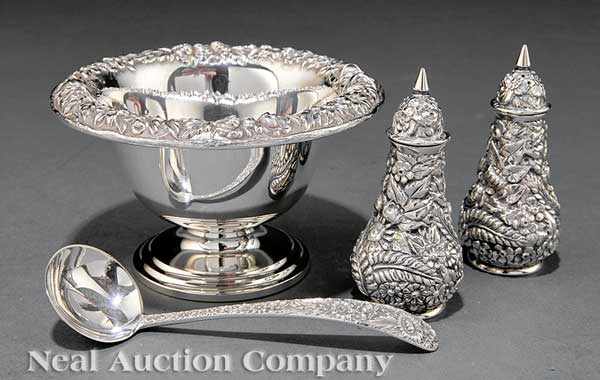 Appraisal: A Group of Baltimore Sterling Silver Repouss Tableware including a