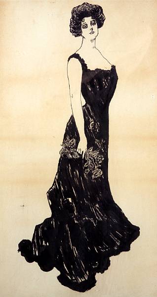 Appraisal: A Charles Dana Gibson drawing of a woman early s