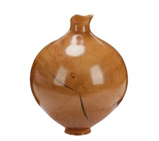 Appraisal: Anatoly Tsiris Turned Maple Wood Vessel Anatoly Tsiris American born