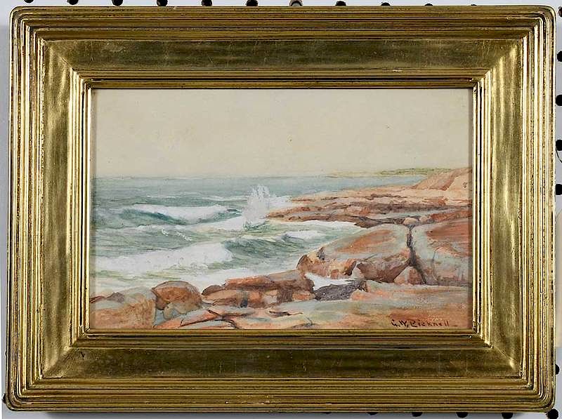 Appraisal: George W Picknell American - The Rocky Coast signed lower