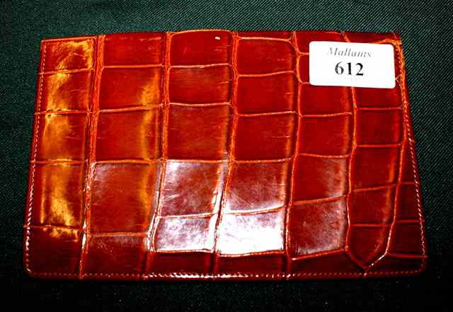 Appraisal: A VINTAGE MARK CROSS CROCODILE SKIN WALLET leather lined with