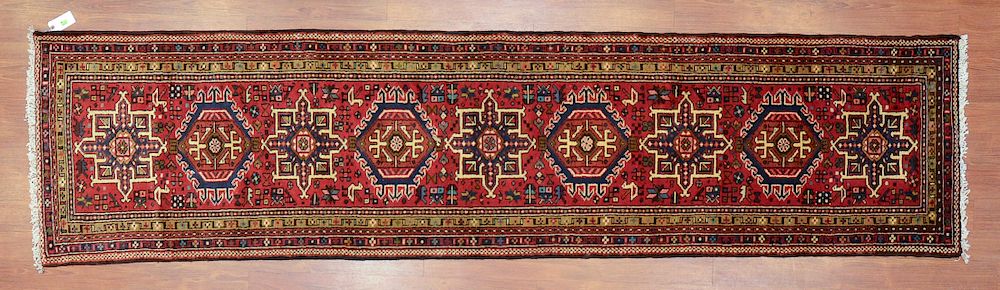 Appraisal: Persian Karaja Runner approx x Iran modern Condition Like new