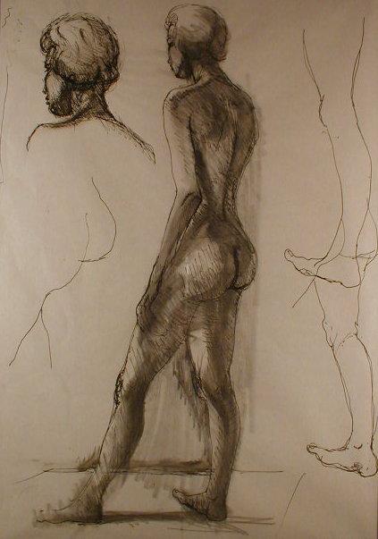 Appraisal: Robert Lenkiewicz Sketch of a female nude