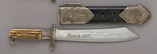 Appraisal: A German RAD enlistedman's hewer by Wusthoff The inch clip