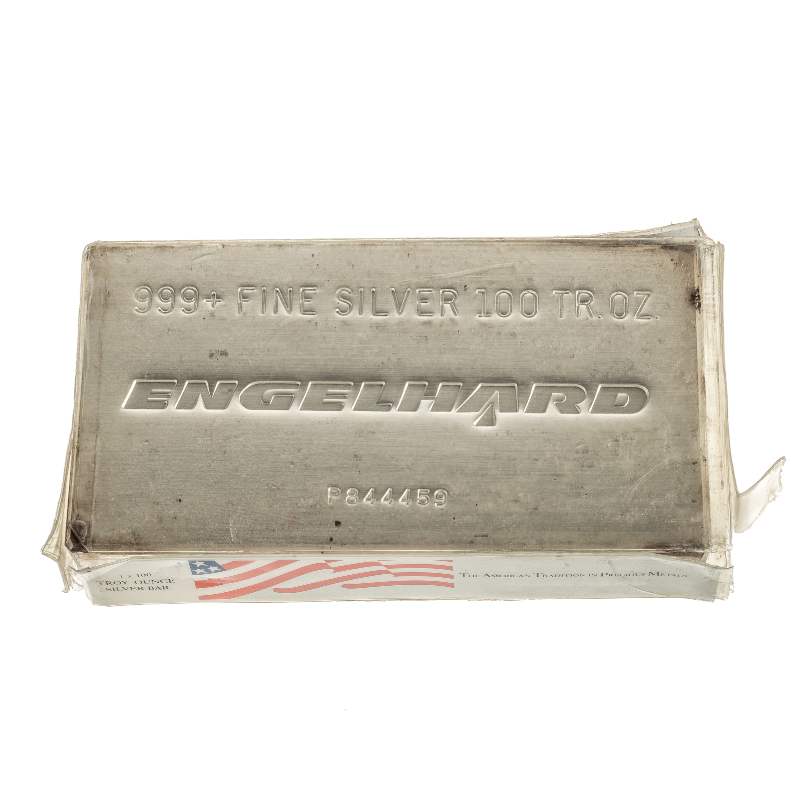 Appraisal: OUNCE ENGLEHARD SILVER BAR Serial Number - P These old