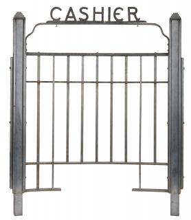 Appraisal: Bank Teller s Cashier Cage Front Circa x Excellent Collection