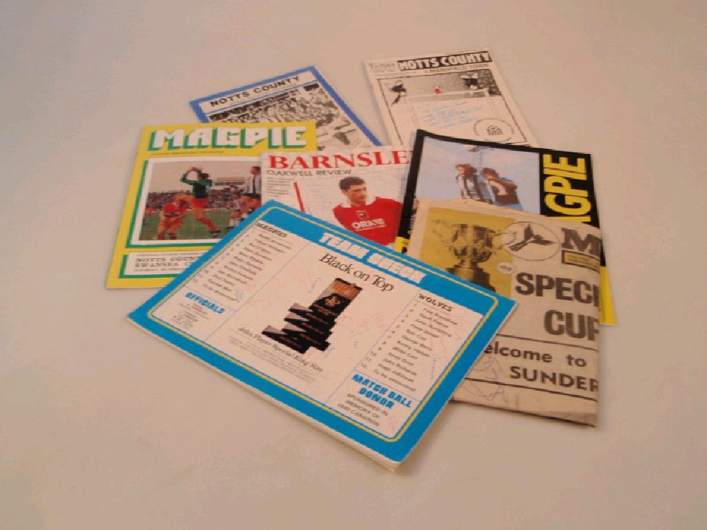 Appraisal: Assorted football programmes including C from - a further hundred