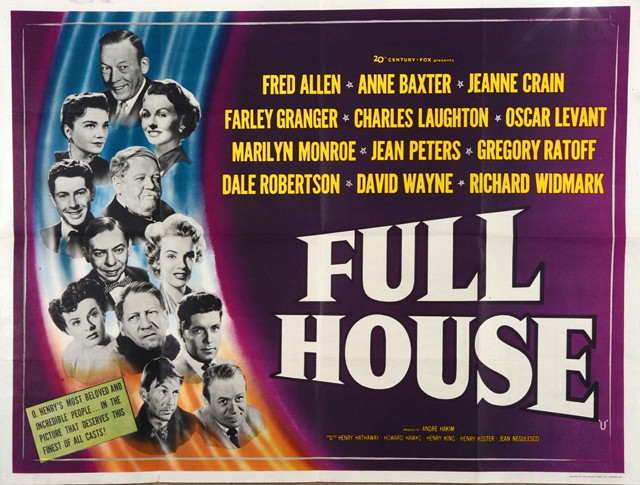 Appraisal: FULL HOUSE th Century Fox action starring Marilyn Monroe British