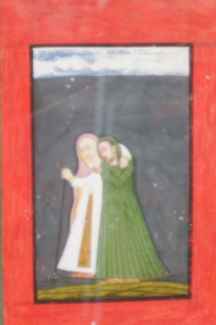 Appraisal: An Indian miniature painting Ayah and the Princess gouache on