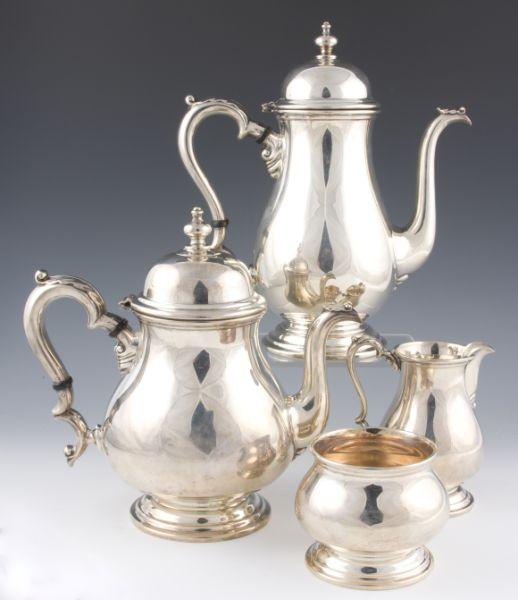 Appraisal: Kenilworth Sterling Silver Tea Coffee Service by International four piece