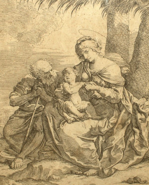 Appraisal: Alessandro Badiale - - The Holy Family etching x cm