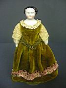 Appraisal: FLAT TOP CHINA DOLL INCHES Flat top china with china